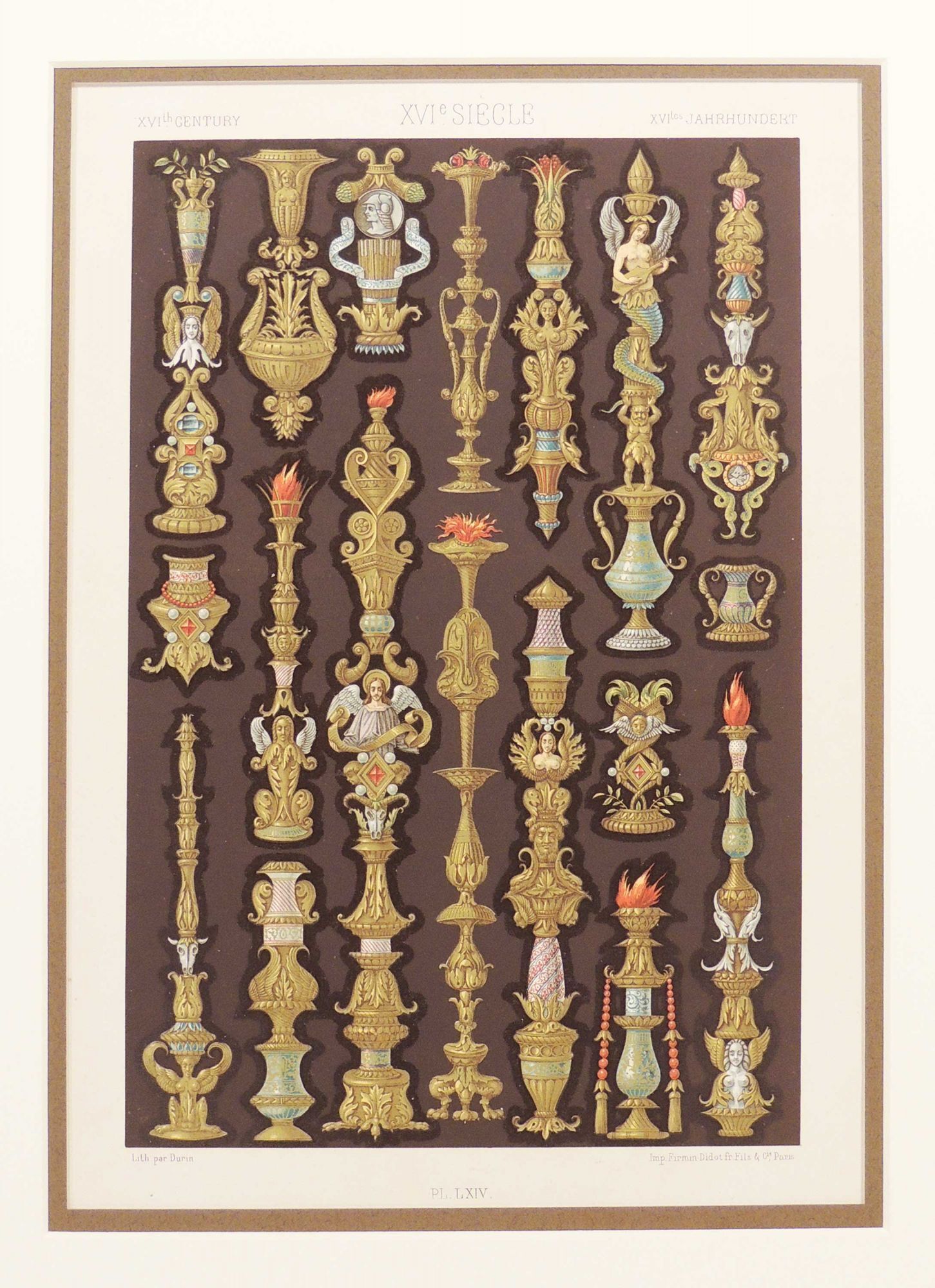 Racinet Lithograph | Auguste Racinet