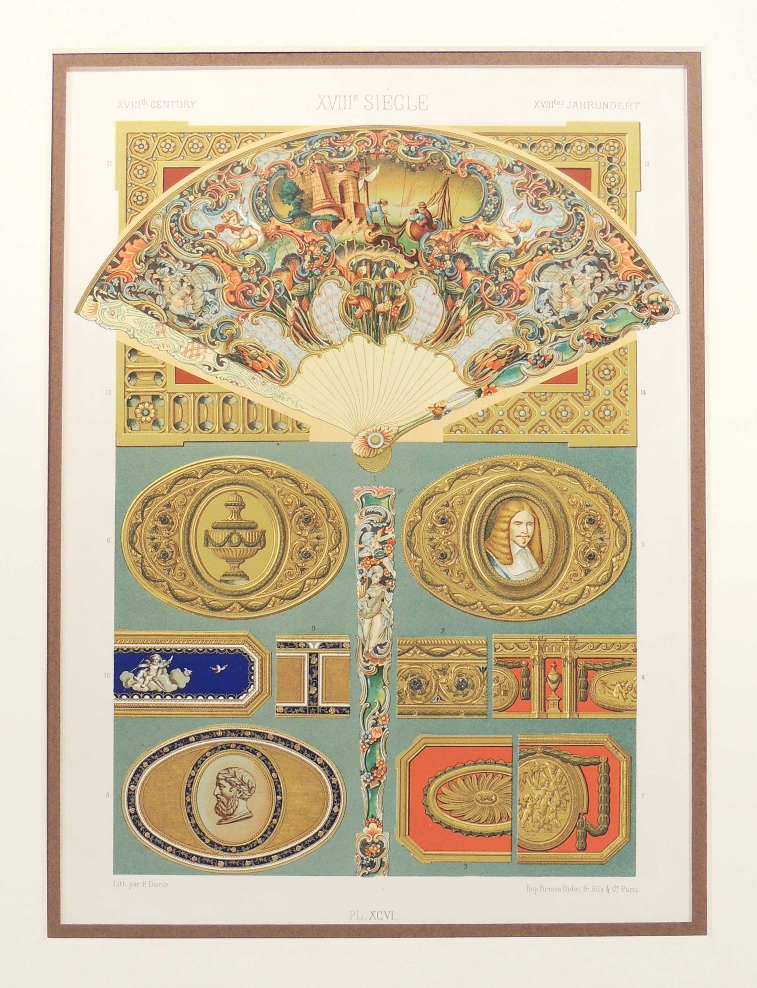 Racinet Lithograph | Auguste Racinet